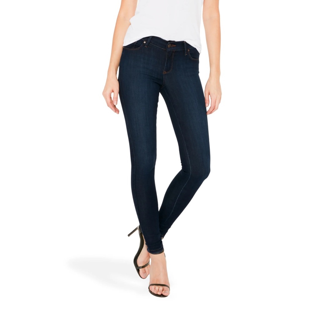 Mott & Bow Women’s Mid-Rise Skinny Jeans Dark Wash W30 L28